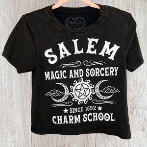Salem Magic and Sorcery Charm School Baby Tee - L